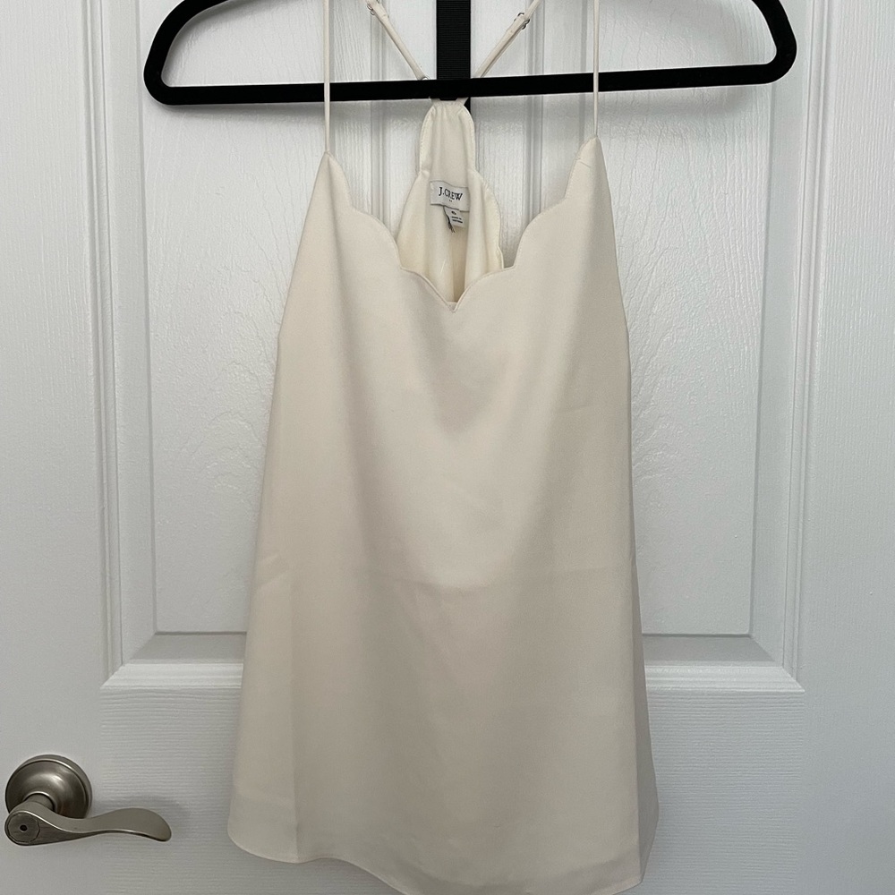 J Crew Scalloped Tank